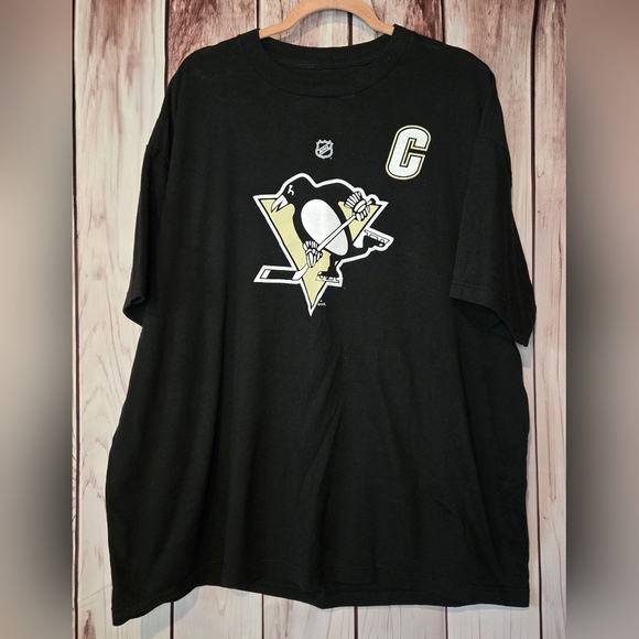 Reebok Pittsburgh Penguins Crosby Crew Neck Jersey Tee Men's 2XL - Picture 1 of 6